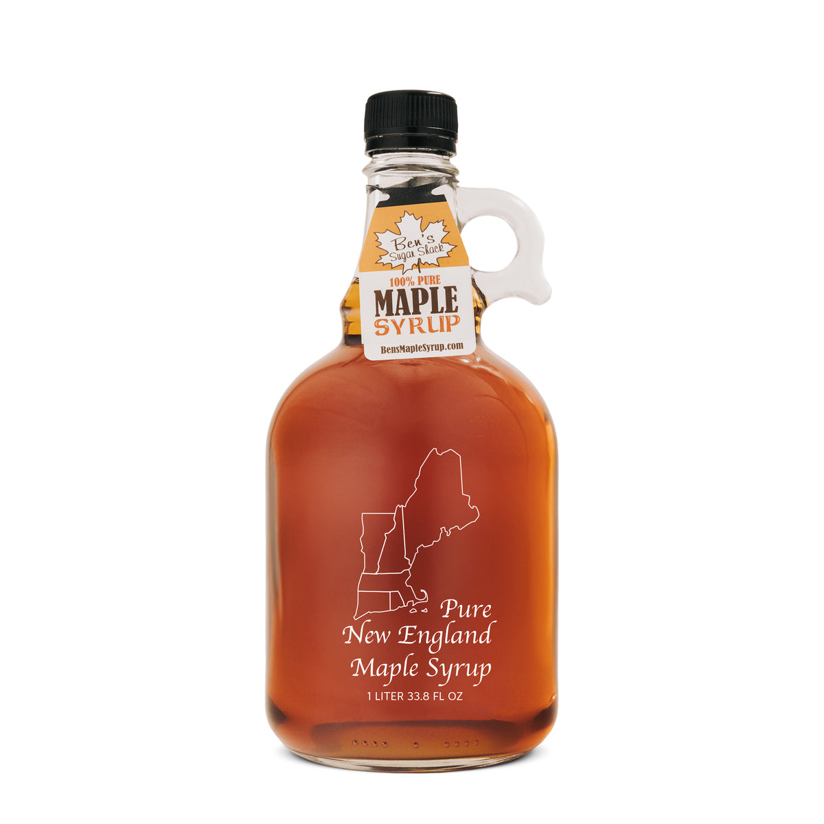 Liter New England Glass Jug Pure Maple Syrup