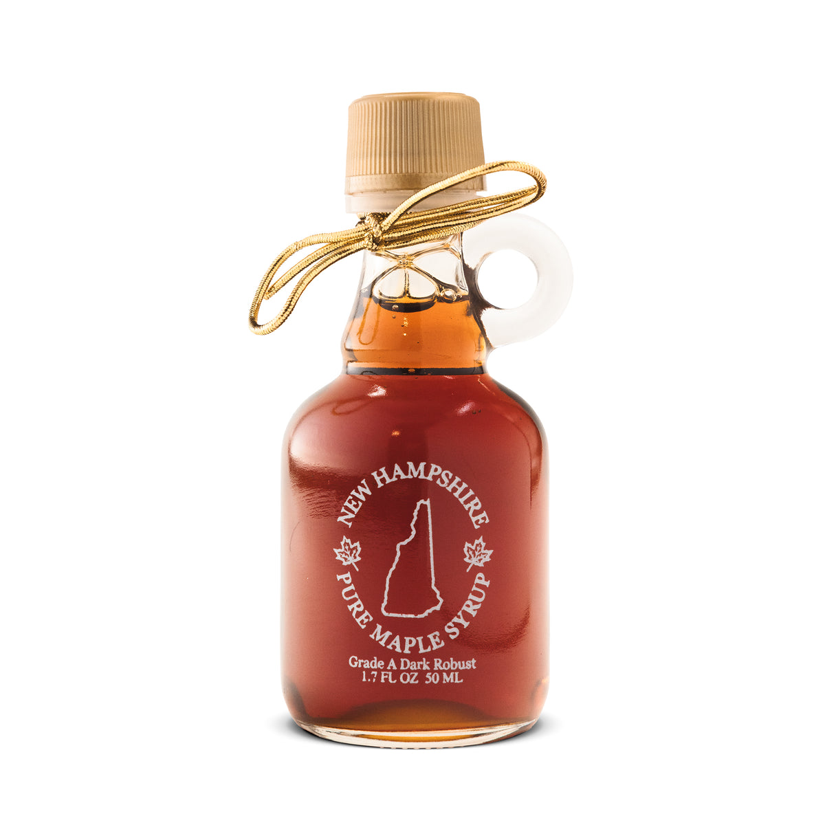 Ben's Pure Maple Syrup Favors - New Hampshire Glass Nip Bottle - 1.7 oz
