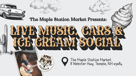 Join us for Live Music, Cool Cars and Ice Cream!