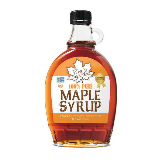 Ben's 12 oz. Glass Flask Pure Maple Syrup