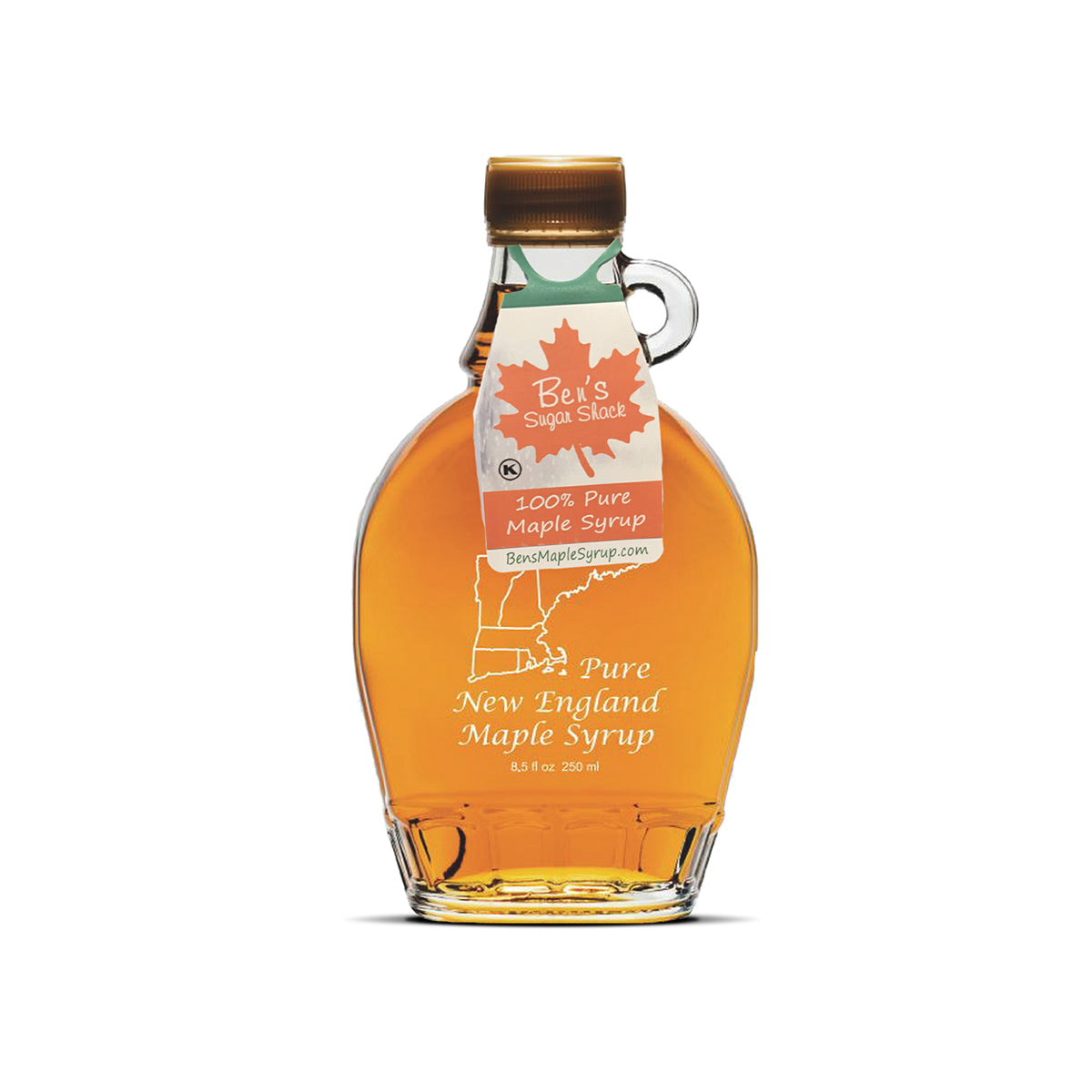 8.45 oz. New England Glass Flask