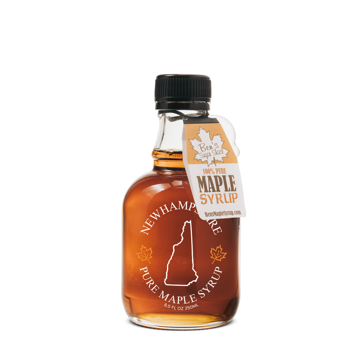 New Hampshire Glass Jug Pure Maple Syrup (Various Sizes)
