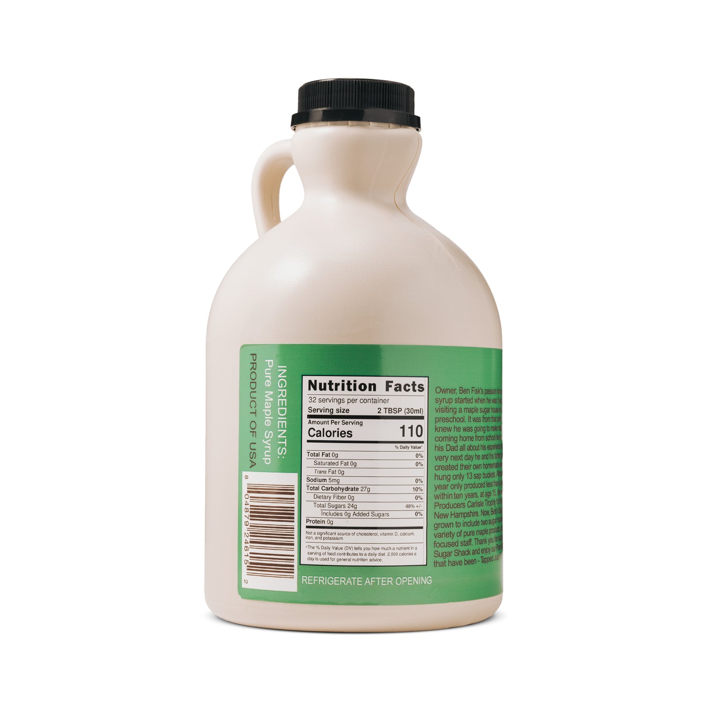 Ben's Pure Maple Syrup CLASSIC Jug (All Sizes)