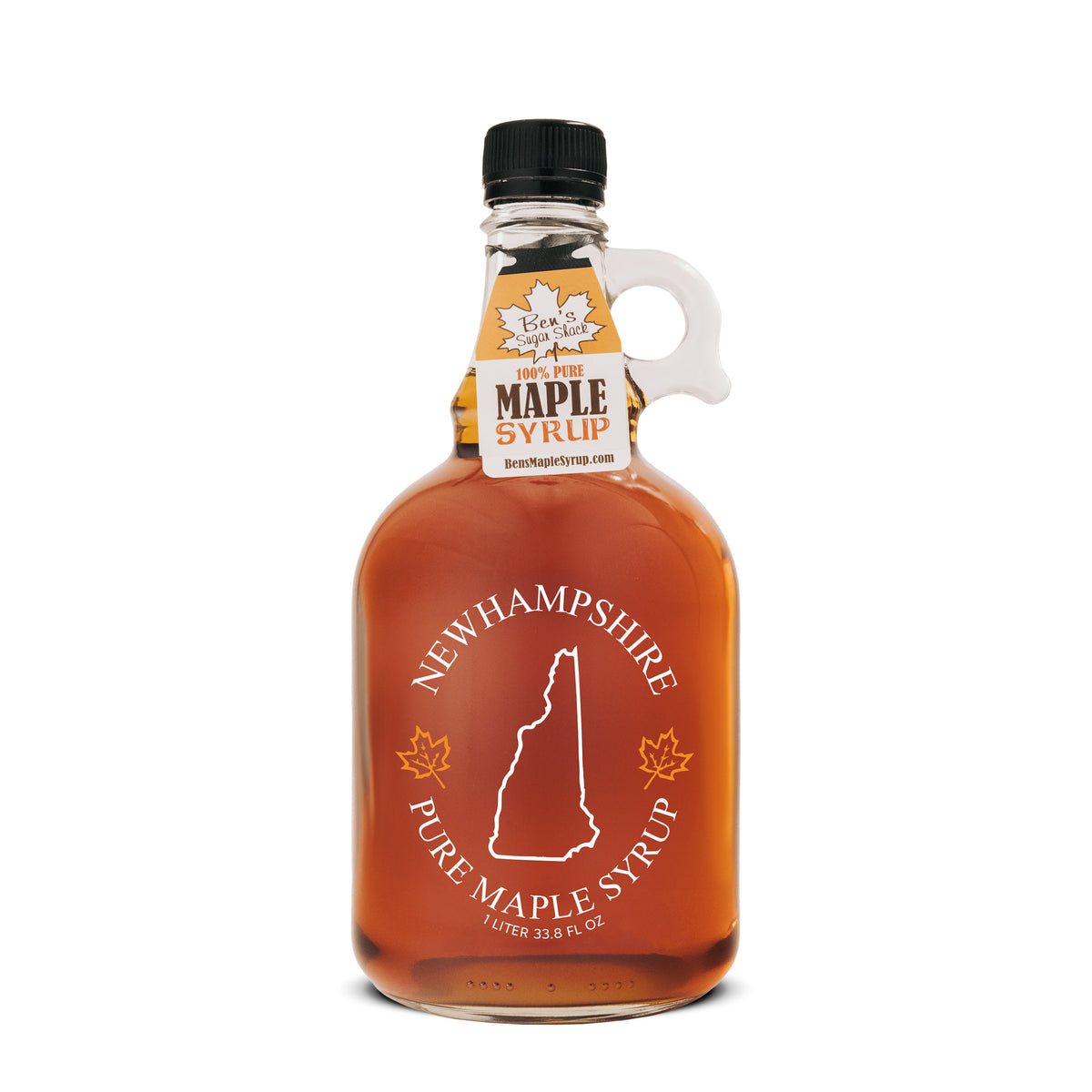 New Hampshire Glass Jug Pure Maple Syrup (Various Sizes)