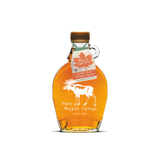 8.45 oz. Moose Glass Flask