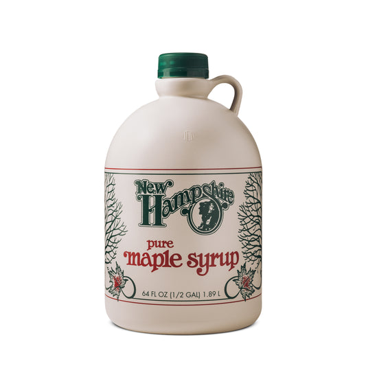 Pure New Hampshire Maple Syrup in Plastic Jugs (Multiple Sizes)