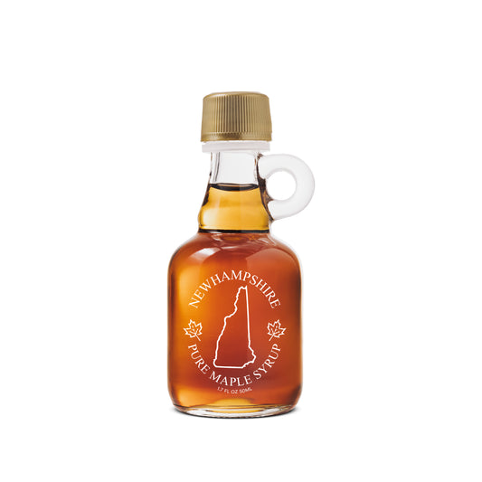 1.7 oz. New Hampshire Glass Nip Bottle Pure Maple Syrup